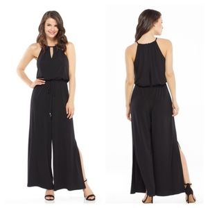 London Times Black Formal Jump Suit
